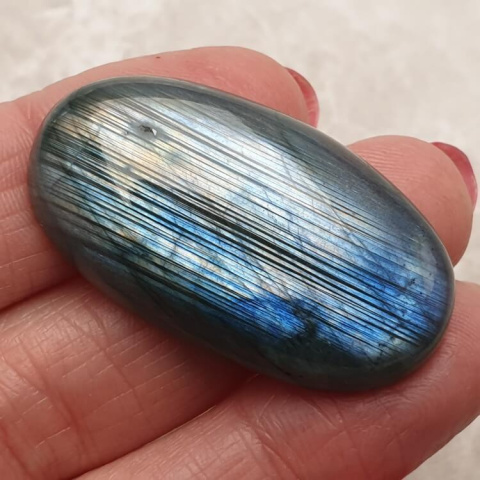 Labradorite cabochon 39x22 mm no. B227 Labradorite cabochon 39x22 mm no. B227
