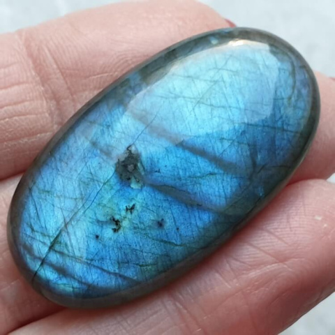Labradorite cabochon 40x22 mm no. B332 Labradorite cabochon 40x22 mm no. B332