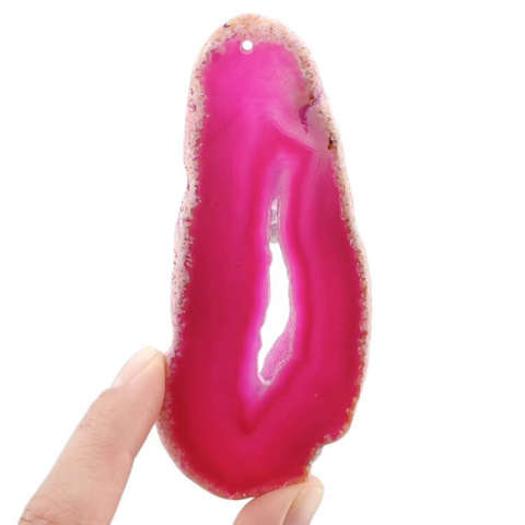 Agate slice with hole 105x43 mm no. 455 Agate slice with hole 105x43 mm no. 455
