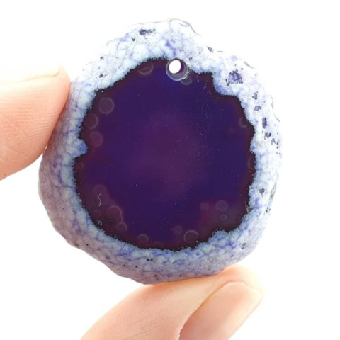 Agate slice with hole 36x32 mm no. 433 Agate slice with hole 36x32 mm no. 433
