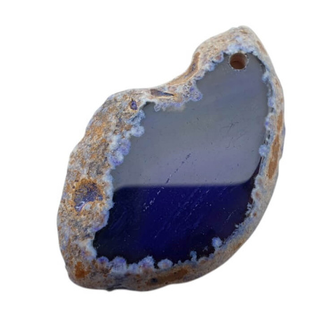 Agate slice with hole 40x26 mm no. 424 Agate slice with hole 40x26 mm no. 424