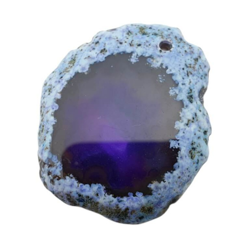 Agate slice with hole 42x35 mm no. 423 Agate slice with hole 42x35 mm no. 423