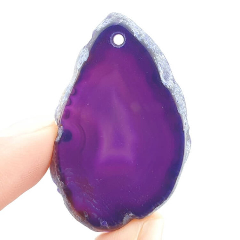 Agate slice with hole 43x28 mm no. 435 Agate slice with hole 43x28 mm no. 435