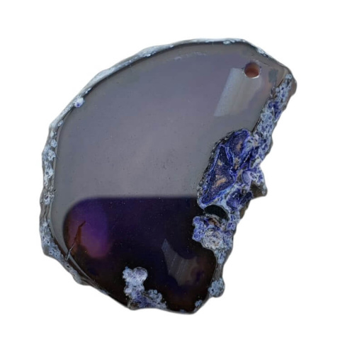 Agate slice with hole 44x33 mm no 429