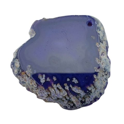 Agate slice with hole 45x43 mm no. 386 Agate slice with hole 45x43 mm no. 386