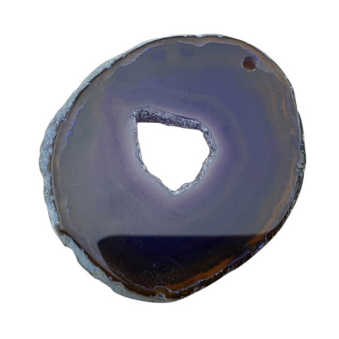Agate slice with hole 47x41 mm no 396 Agate slice with hole 47x41 mm no 396
