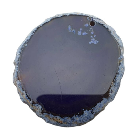Agate slice with hole 47x43 mm no. 391 Agate slice with hole 47x43 mm no. 391
