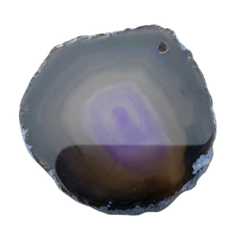Agate slice with hole 47x47 mm no. 407 Agate slice with hole 47x47 mm no. 407