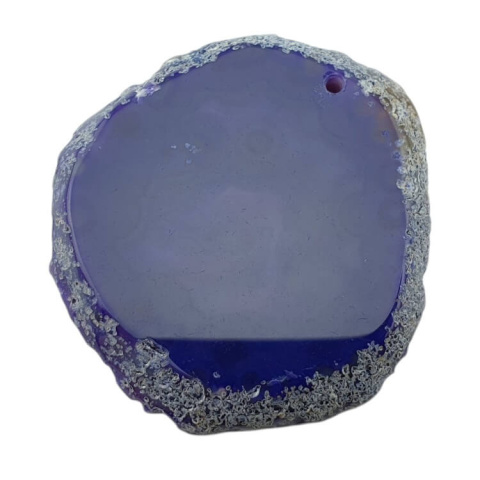 Agate slice with hole 51x49 mm no. 413 Agate slice with hole 51x49 mm no. 413