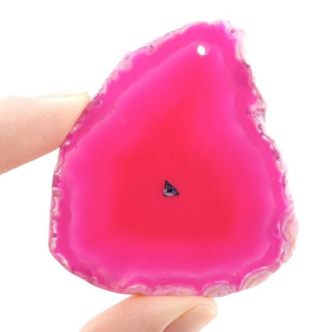 Agate slice with hole 57x53 mm no 477 Agate slice with hole 57x53 mm no 477