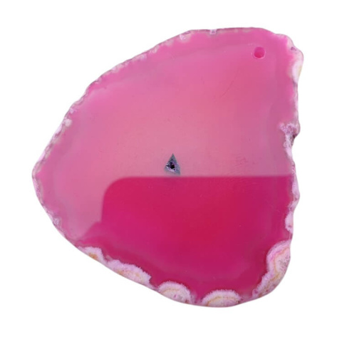 Agate slice with hole 57x53 mm no 477 Agate slice with hole 57x53 mm no 477