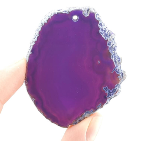 Agate slice with hole 58x47 mm no. 403 Agate slice with hole 58x47 mm no. 403