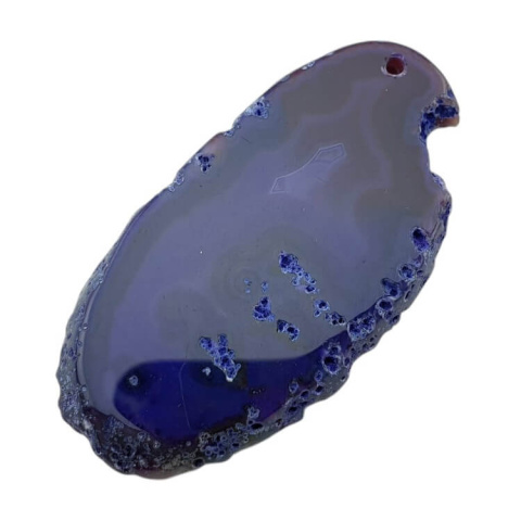 Agate slice with hole 60x31 mm no 410 Agate slice with hole 60x31 mm no 410
