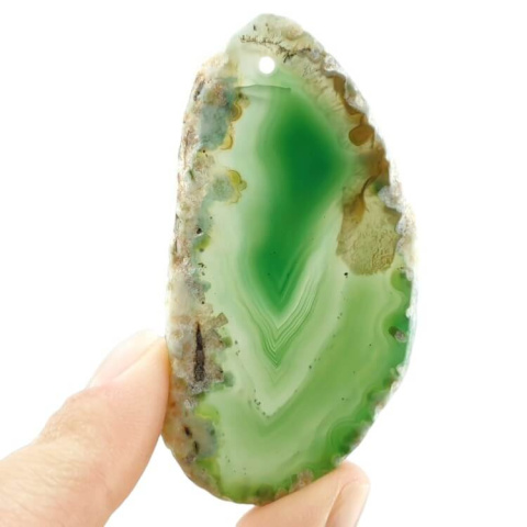 Agate slice with hole 63x33 mm no 560 Agate slice with hole 63x33 mm no 560