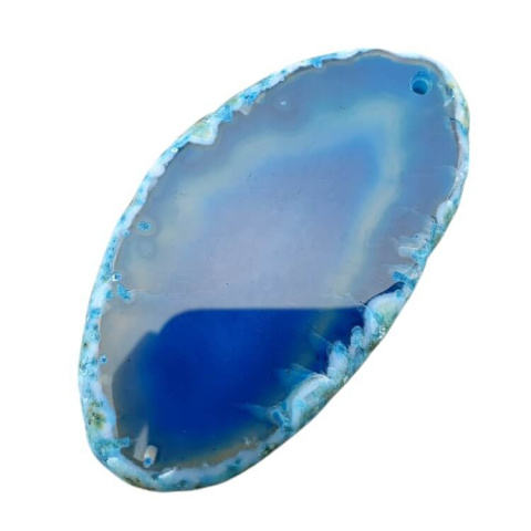 Agate slice with hole 65x36 mm no 484 Agate slice with hole 65x36 mm no 484