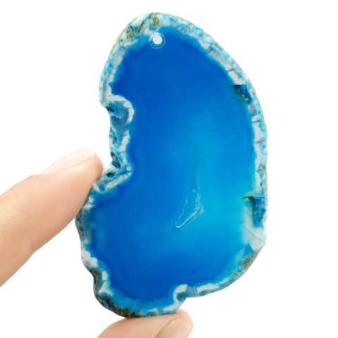 Agate slice with hole 66x41 mm no. 500 Agate slice with hole 66x41 mm no. 500