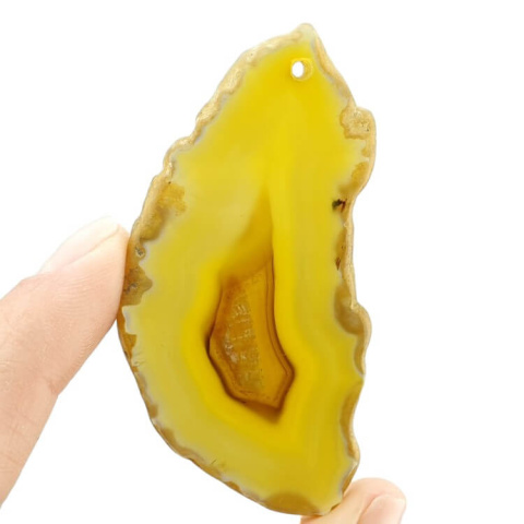 Agate slice with hole 67x34 mm no. 340 Agate slice with hole 67x34 mm no. 340