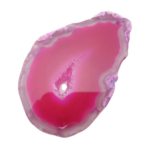 Agate slice with hole 67x44 mm no. 475 Agate slice with hole 67x44 mm no. 475