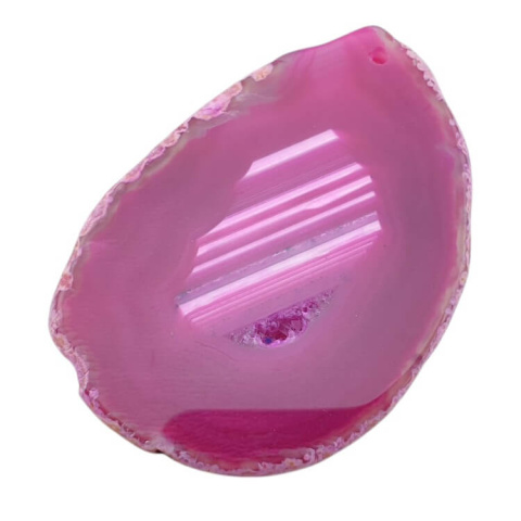 Agate slice with hole 67x49 mm no. 449 Agate slice with hole 67x49 mm no. 449