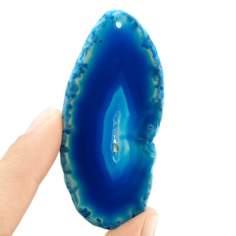 Agate slice with hole 68x30 mm no 508 Agate slice with hole 68x30 mm no 508