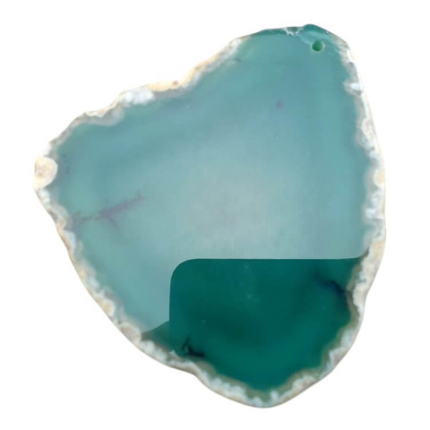 Agate slice with hole 68x68 mm no. 525 Agate slice with hole 68x68 mm no. 525