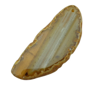 Agate slice with hole 69x30 mm no 378