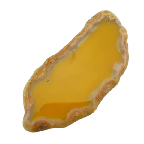 Agate slice with hole 69x33 mm no 376 Agate slice with hole 69x33 mm no 376