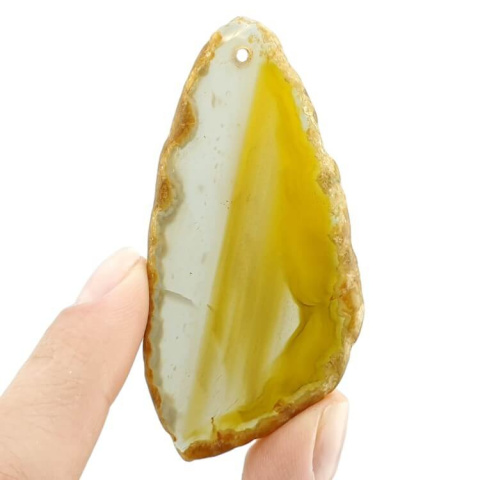 Agate slice with hole 69x34 mm no 364 Agate slice with hole 69x34 mm no 364