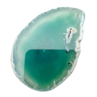 Agate slice with hole 69x49 mm no 522