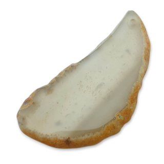 Agate slice with hole 70x35 mm no 329