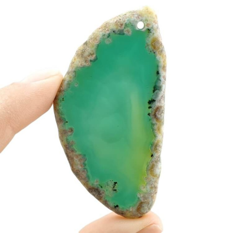 Agate slice with hole 70x35 mm no 535 Agate slice with hole 70x35 mm no 535