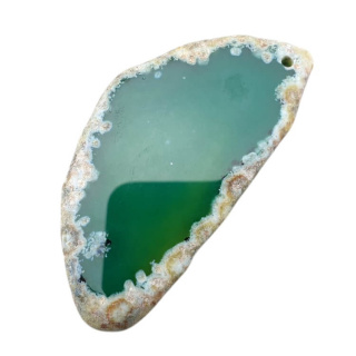 Agate slice with hole 70x35 mm no 535