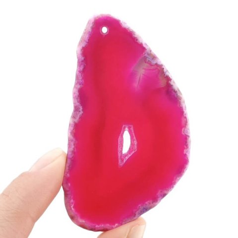 Agate slice with hole 70x39 mm no. 470 Agate slice with hole 70x39 mm no. 470
