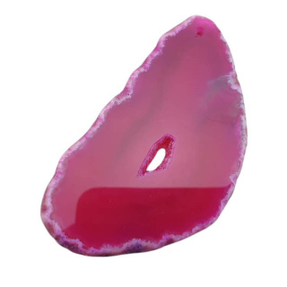 Agate slice with hole 70x39 mm no 470