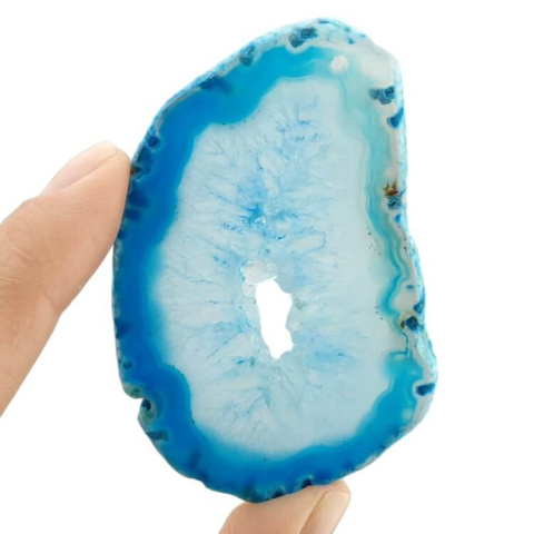 Agate slice with hole 70x46 mm no. 488 Agate slice with hole 70x46 mm no. 488
