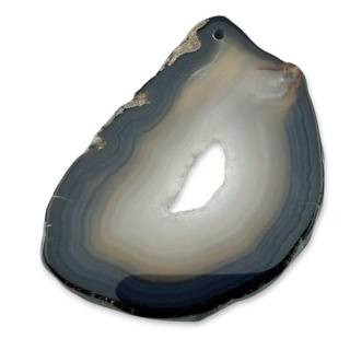 Agate slice with hole 70x50 mm no 327