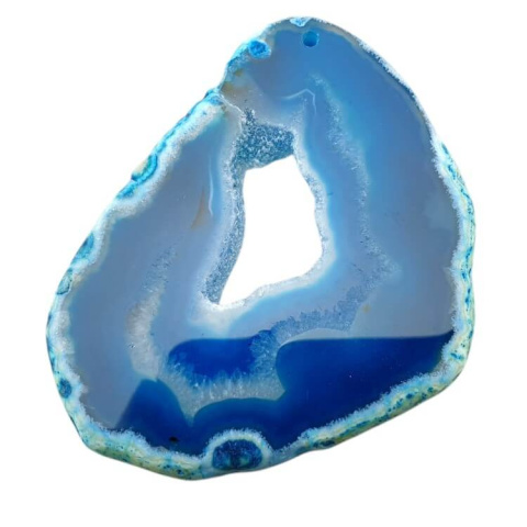 Agate slice with hole 70x53 mm no 482 Agate slice with hole 70x53 mm no 482
