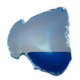 Agate slice with hole 70x61 mm no 507