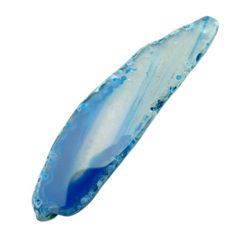 Agate slice with hole 71x18 mm no 504 Agate slice with hole 71x18 mm no 504