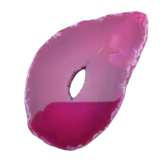 Agate slice with hole 71x43 mm no 462