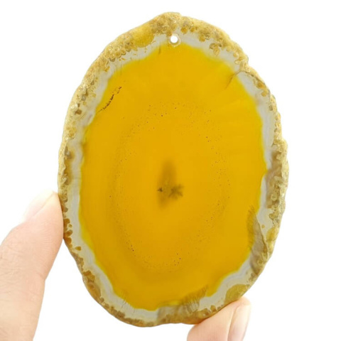 Agate slice with hole 71x45 mm no. 348 Agate slice with hole 71x45 mm no. 348
