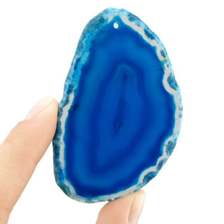 Agate slice with hole 71x46 mm No 499