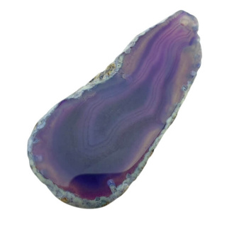 Agate slice with hole 72x35 mm no 381