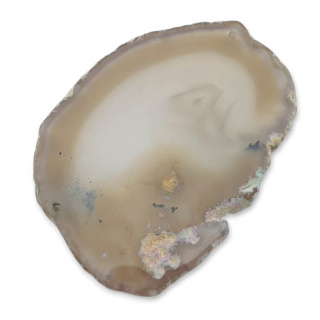 Agate slice with hole 72x55 mm no 333