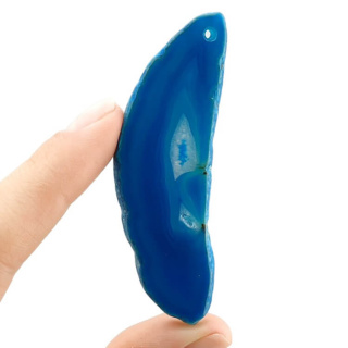 Agate slice with hole 73x23 mm no 501