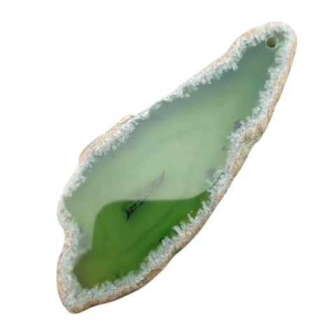 Agate slice with hole 73x28 mm No 530
