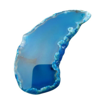 Agate slice with hole 73x34 mm no 512