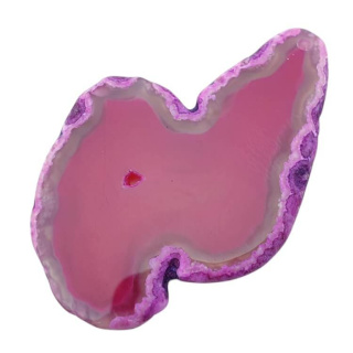 Agate slice with hole 73x51 mm no 451
