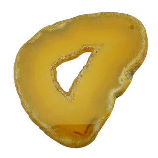 Agate slice with hole 73x55 mm no 355
