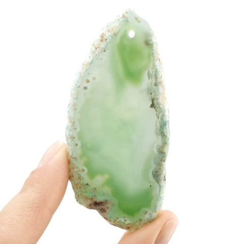 Agate slice with hole 74x35 mm no. 533 Agate slice with hole 74x35 mm no. 533